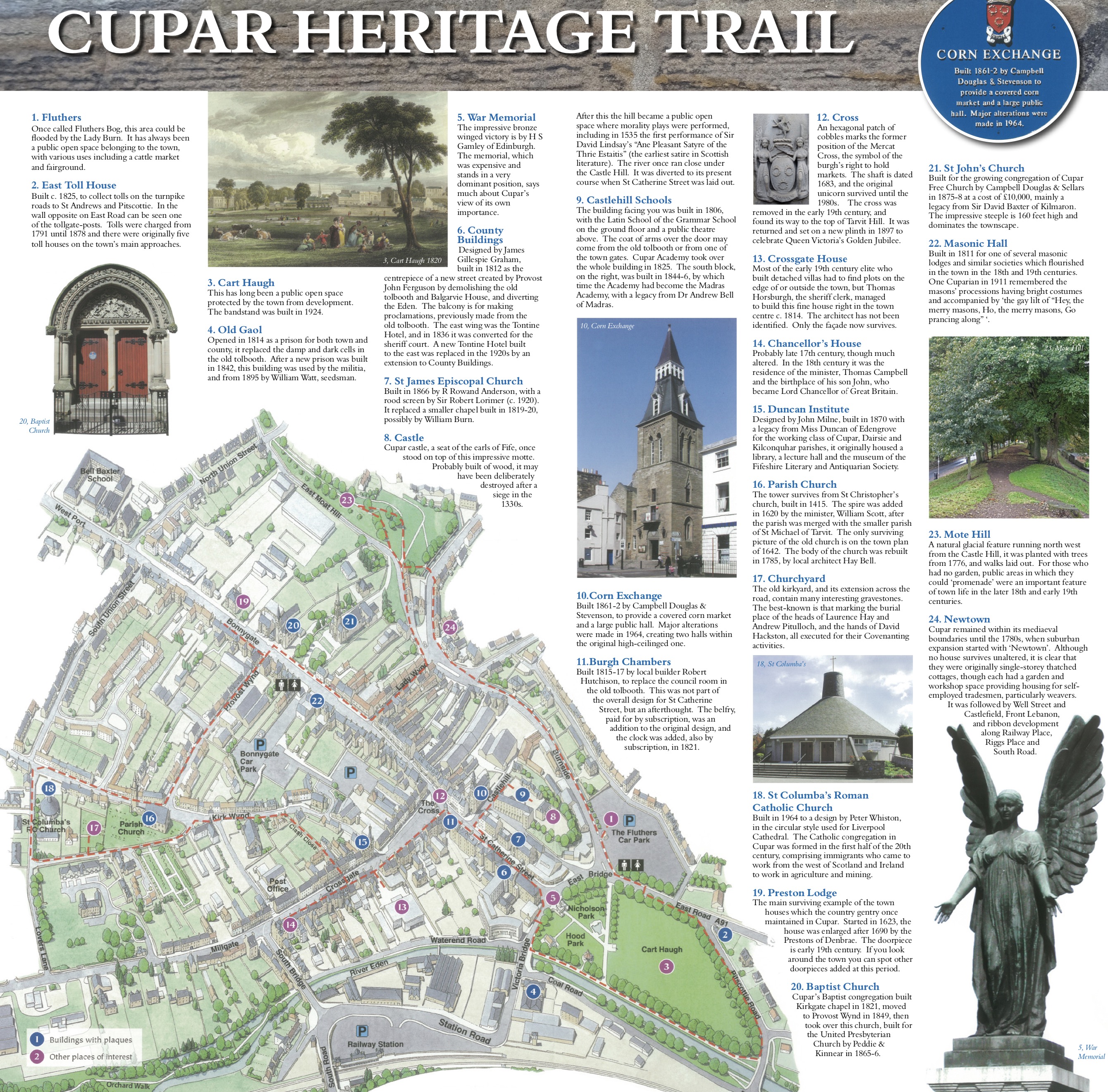 Cupar heritage trail map